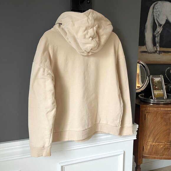 Grey Lab Contrast Pocket Beige Hoodie Sweatshirt Nordstrom Women's Size Large - Picture 9 of 11